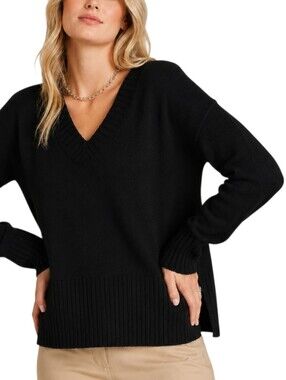 Kit and Ace Merino Wool Sweater Women Small Black